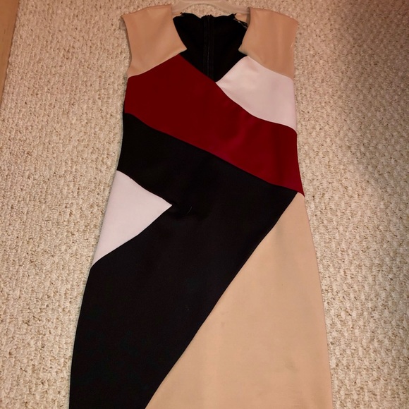 Mystic Dresses & Skirts - Vamped Boutique Black/Beige/Red/White Midi Dress